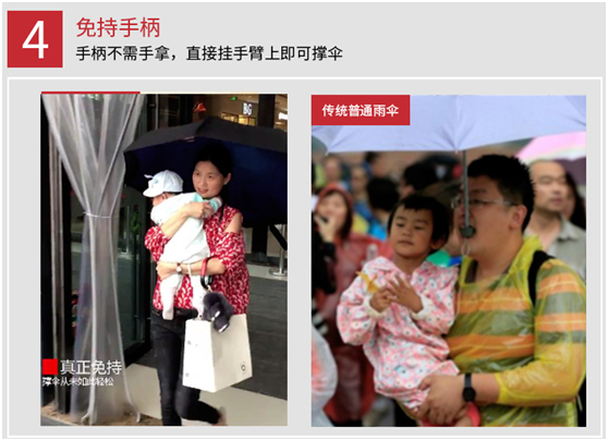 反向傘（sǎn）免持手柄
