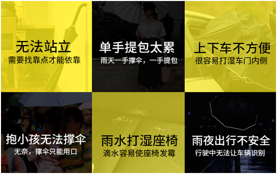 普通傘的特性