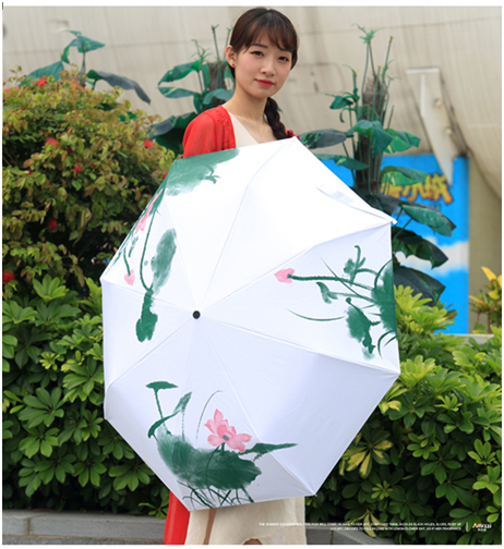 荷花變色傘