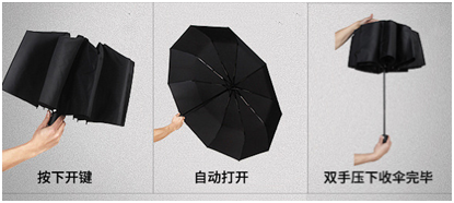 半自動（dòng）折疊（dié）傘
